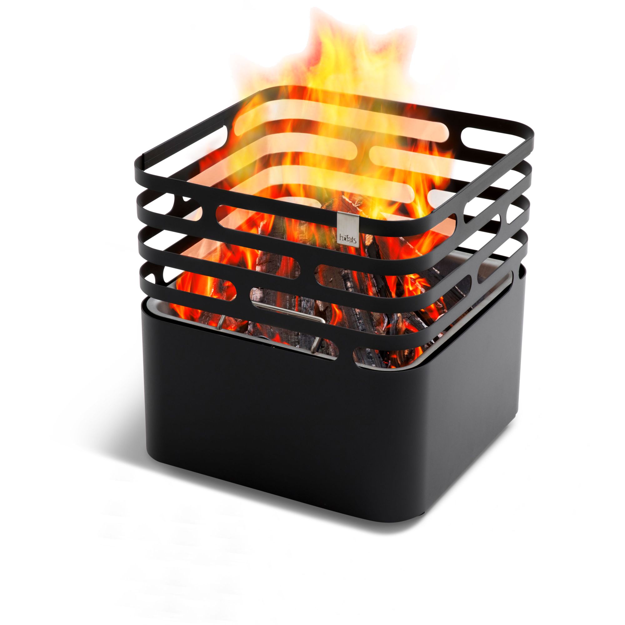 Feuerkorb schwarz "Cube"