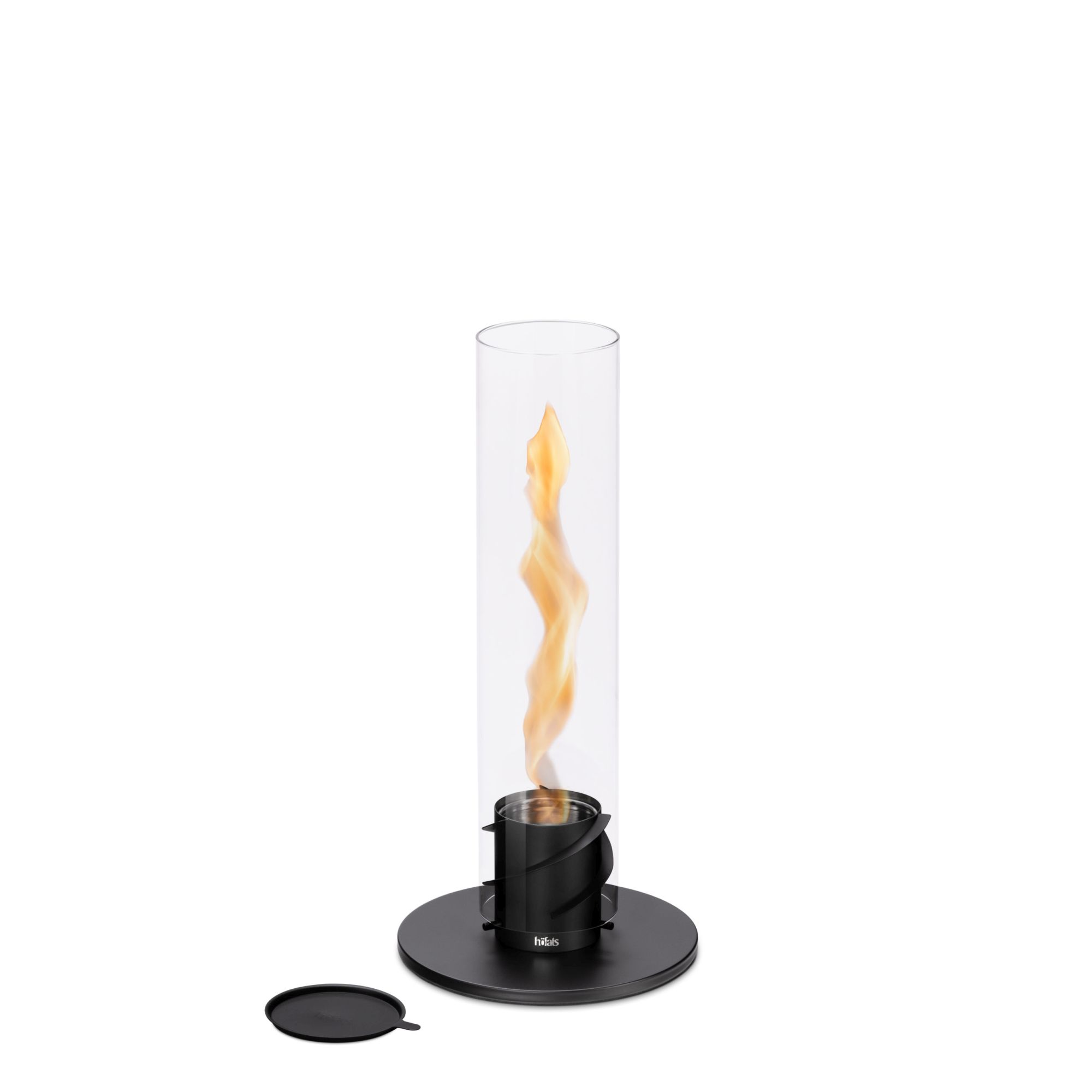 Tischfeuer SPIN 90 schwarz 