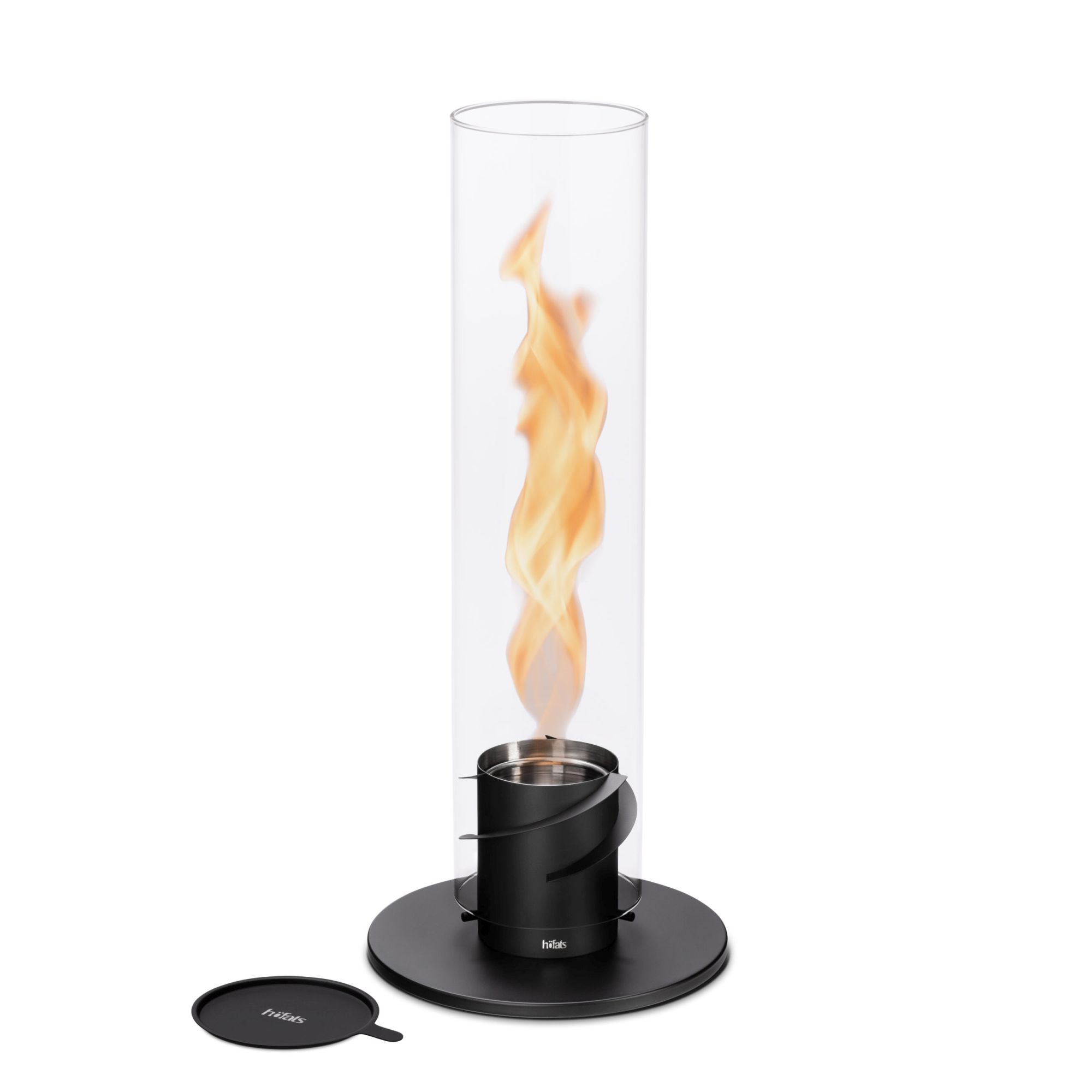 Tischfeuer SPIN 120 black