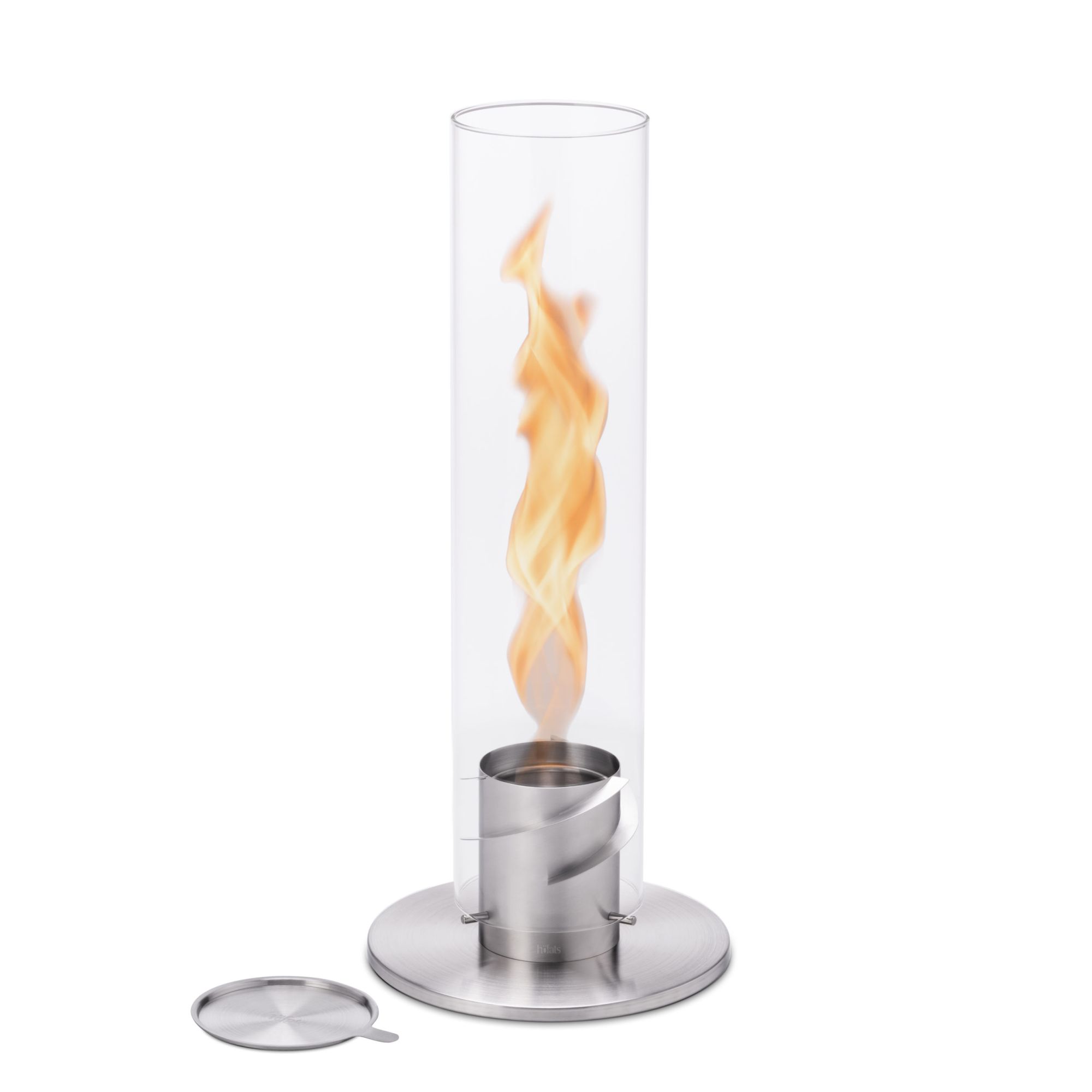 Tischfeuer SPIN 120 silber