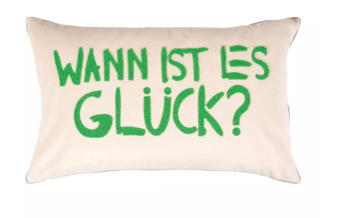 Kissenhülle "Wann...?"